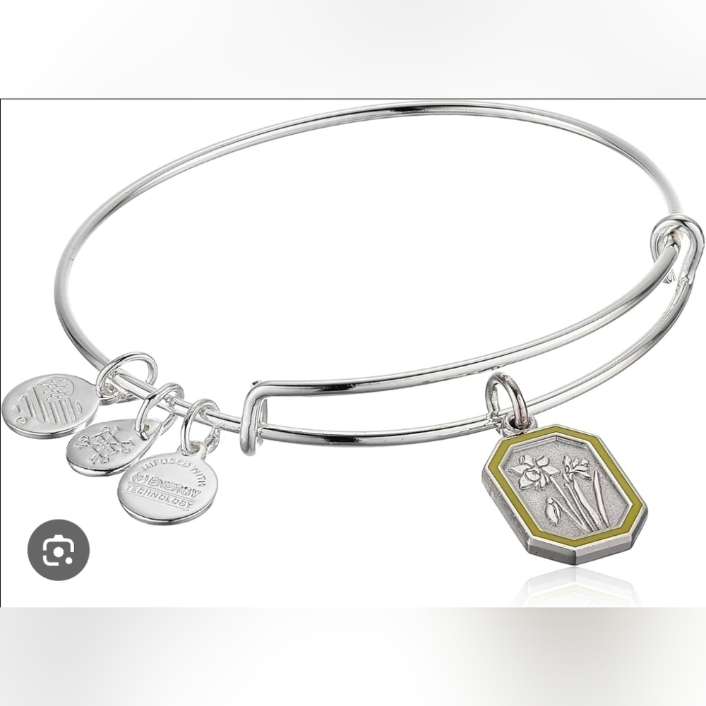 Alex And Ani March Jonquil Flower Bangle